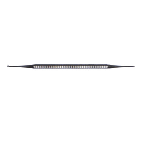 Excavator Curette McKesson Argent 5-1/2 Inch Length Double-ended Solid Octagon Handle 1.5 mm Tip / 2.5 mm Tip Straight Fenestrated Round Cup Tip 43-1-5813 Pack of 1
