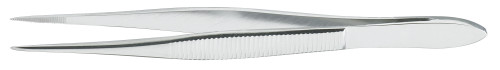 Splinter Forceps McKesson Argent Semken 4-1/2 Inch Length Surgical Grade Stainless Steel NonSterile NonLocking Thumb Handle Straight 1.5 mm Sharp Tips 43-1-781 Pack of 1