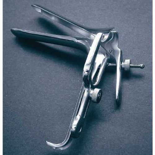 Vaginal Speculum McKesson Pederson NonSterile Office Grade Stainless Steel Small Double Blade Duckbill Reusable Without Light Source Capability 43-2-347 Pack of 1 43-2-347 McKesson 487518_EA