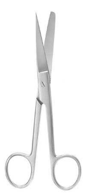Operating Scissors McKesson Argent™ 5-1/2 Inch Length Surgical Grade Stainless Steel Finger Ring Handle Straight Sharp Tip / Blunt Tip 43-1-272 Pack of 1 43-1-272 McKesson Argent™ 487333_EA