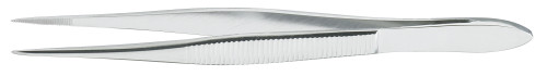 Splinter Forceps McKesson Argent Francis 3-1/2 Inch Length Surgical Grade Stainless Steel NonSterile NonLocking Thumb Handle Straight Circular Paddle, Ring Tip 43-1-777 Pack of 1