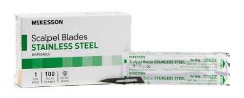 Surgical Blade McKesson Brand Stainless Steel No. 11 Sterile Disposable Individually Wrapped 1641 Case of 50 1641 McKesson Brand 854370_CS Surgical Blade McKesson Brand Stainless Steel No. 11 Sterile Disposable Individually Wrapped 1641 Case of 50 1641 McKesson Brand 854370_CS