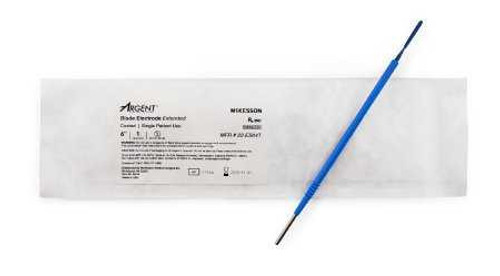 Blade Electrode McKesson Argent™ Coated Stainless Steel Extended Blade Tip Disposable Sterile 22-ES04T Box of 12 22-ES04T McKesson Argent™ 1018837_BX