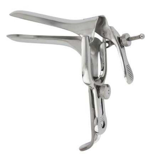 Vaginal Speculum McKesson Graves NonSterile Office Grade Stainless Steel Medium Double Blade Duckbill Reusable Without Light Source Capability 43-2-312 Pack of 1 43-2-312 McKesson 487508_EA