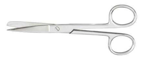 Operating Scissors McKesson 5-1/2 Inch Length Office Grade Stainless Steel Finger Ring Handle Straight Sharp Tip / Sharp Tip 43-2-275 Pack of 1 43-2-275 McKesson 487493_EA