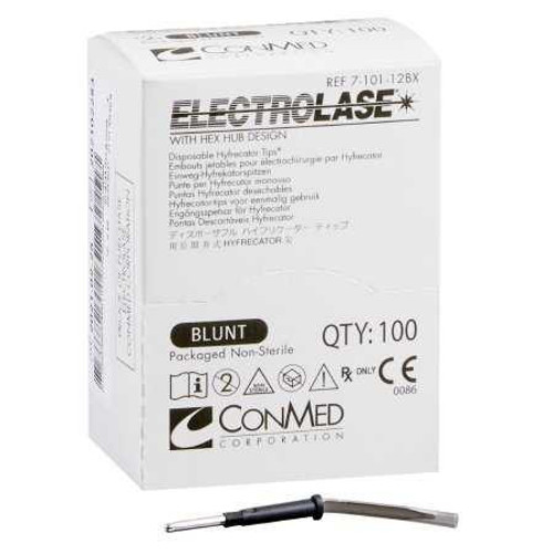 Blade Electrode Electrolase® Stainless Steel Blunt Blade Tip Disposable NonSterile 7-101-12CS Case of 1200 7-101-12CS Electrolase® 202096_CS