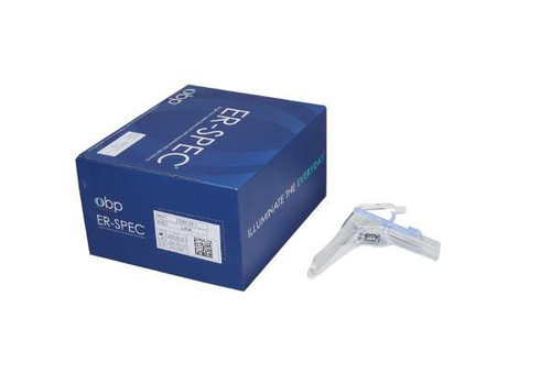 Vaginal Speculum ER-SPEC Pederson NonSterile Office Grade Acrylic Large Double Blade Duckbill Disposable Built-In Light Source C020120-1 Box of 16