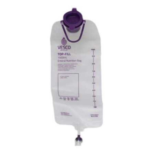 Gravity Feeding Bag Set with ENFit™ Connector 1000 mL VED-046 Pack of 1 VED-046 Vesco Medical 1136298_EA