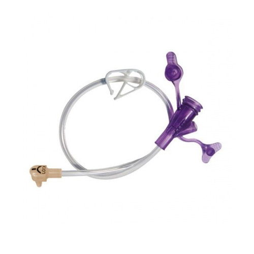 ENFit Right Angle Connector with Y-Port Adapter 12 Inch, Clear, 8-1222-ISOSAF, Box of 10