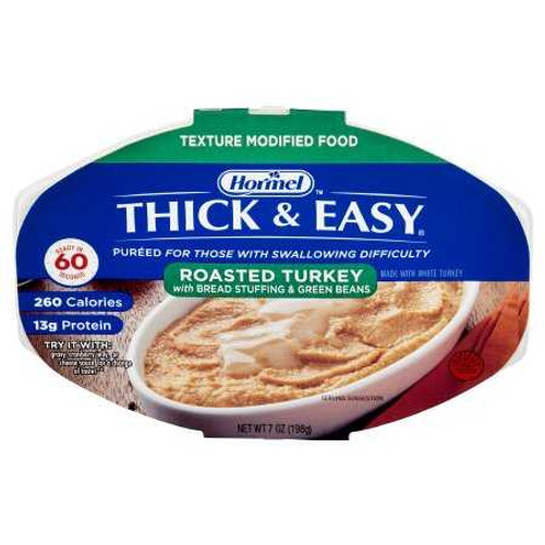 Thickened Food Thick & Easy® Purees 7 oz. Tray Turkey with Stuffing / Green Beans Flavor Puree IDDSI Level 2 Mildly Thick 60749 Pack of 1 60749 Thick & Easy® Purees 797225_EA