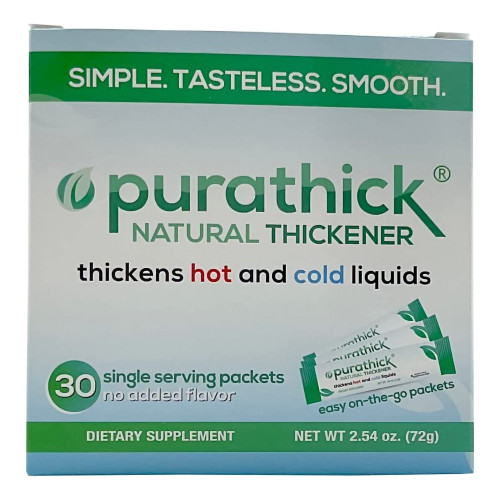 Food and Beverage Thickener purathick 2.4 Gram Individual Packet Unflavored Powder IDDSI Level 1 Slightly Thick PUR-WHO-003N Case of 360