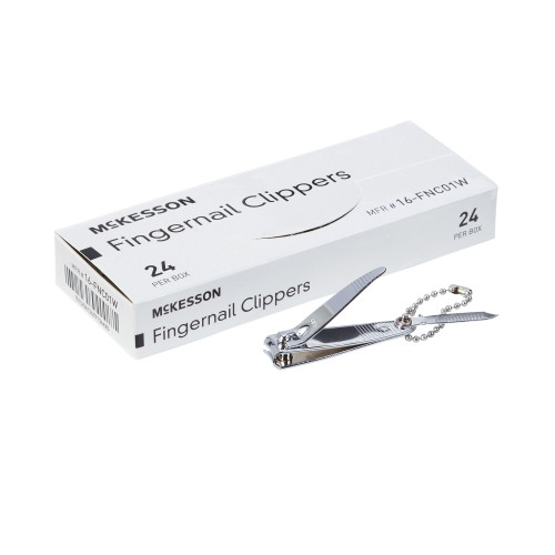 McKesson 2.16'' Fingernail Clippers, Thumb Squeeze Lever, Carbon Steel, Case of 240