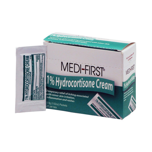 Medique Itch Relief 1% Strength Cream 1/32 oz. Individual Packet, 21173, Box of 25