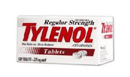 Tylenol Pain Relief 325 mg Strength Acetaminophen Tablet 100 per Bottle, 304966000, Bottle of 1