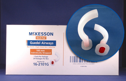 Guedel Oropharyngeal Airway McKesson 50 mm Length 16-251G Pack of 1