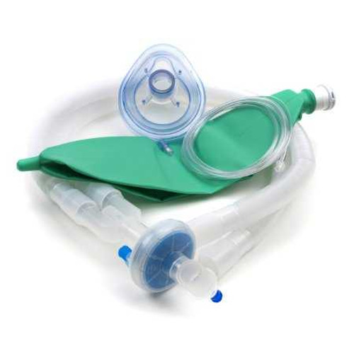 McKesson Anesthesia Breathing Circuit Expandable Tube 96 Inch Tube Dual Limb Adult 3 Liter Bag Single Patient Use 16-D96L Case of 20 16-D96L McKesson 1016885_CS