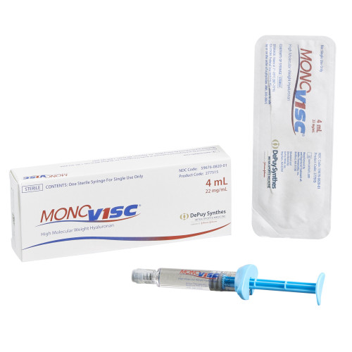 Monovisc Sodium Hyaluronate 22 mg / mL Injection 4 mL, 59676082001, Pack of 1