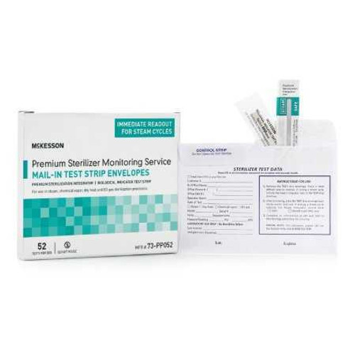 McKesson Sterilizer Monitoring Mail-In Service Steam / EO Gas / Dry Heat / Chemical Vapor 73-PP052 Case of 4 73-PP052 McKesson 524533_CS