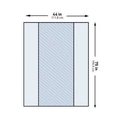 Table Drape McKesson 44 x 75 Inch Back Table 16-I80-13101-S Case of 20 16-I80-13101-S McKesson 1130800_CS