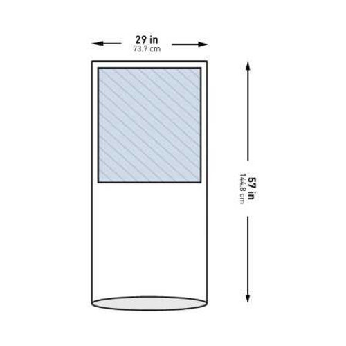 Mayo Stand Cover McKesson 29.5 x 57 Inch Mayo Stand 16-I80-13106-S Case of 30 16-I80-13106-S McKesson 1130799_CS