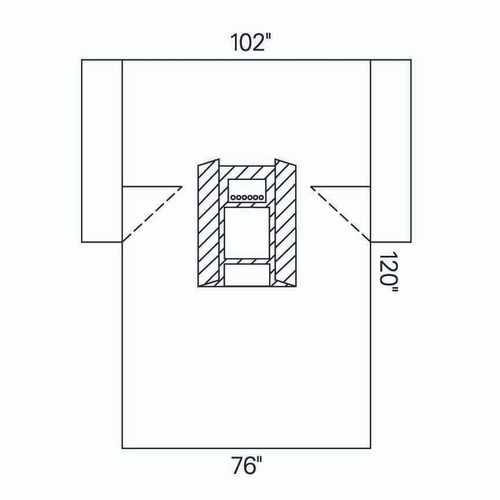 Abdominal Drape Laparoscopic / Cholecystectomy Drape 102 W x 72 W x 120 L Inch Sterile 89225 Case of 10