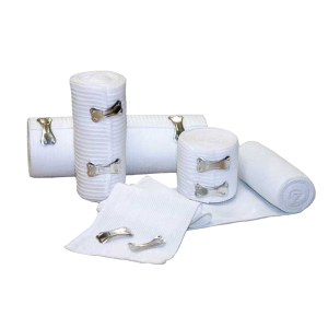 Elastic Bandage Economy 6 Inch x 5 Yard Clip Detached Closure Tan NonSterile Standard Compression 50-65 Box of 10