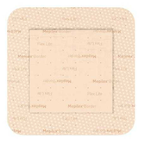 Thin Foam Dressing Mepilex® Border Flex Lite 3 x 3 Inch With Border Film Backing Silicone Adhesive Square Sterile 581200 Case of 70 581200 Mepilex® Border Flex Lite 1195996_CS