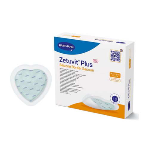 Zetuvit Plus Silicone Border with Water Repellent Backing, 7 x 7'', Sterile, Sample Pack of 1
