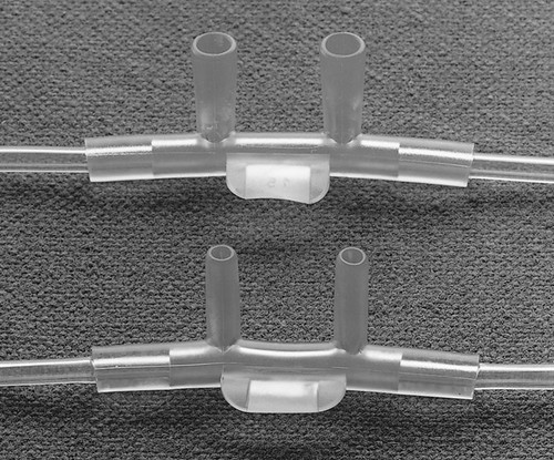 AirLife U-Connect-It Nasal Cannula Adult Curved Prongs / Flared Prongs 7 Foot Tubing, 001365, Pack of 1
