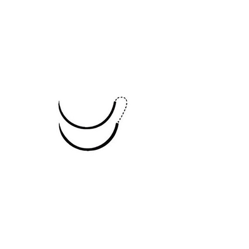 Nonabsorbable Suture with Needle Prolene Polypropylene C-1 3/8 Circle Taper Point Needle Size 5 - 0 Monofilament 8720H Box of 36