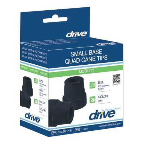 Drive Quad Cane Tip, Small Base, RTL10320BK, Box of 4 RTL10320BK drive™ 1184858_BX