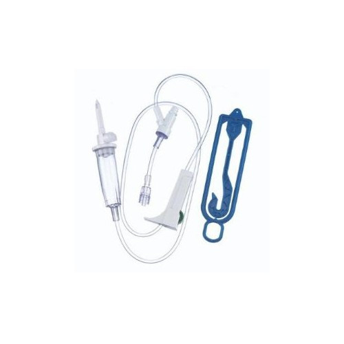 Ultrasite Secondary IV Administration Set Gravity 1 Port 15 Drops / mL Drip Rate Without Filter 30 Inch Tubing Solution, US1921, Pack of 1