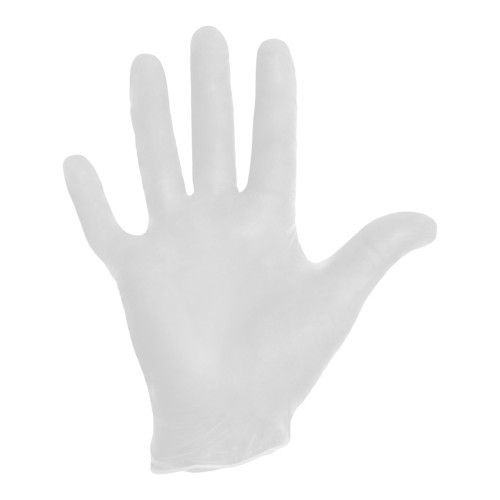 Halyard Exam Glove Medium NonSterile Vinyl Standard Cuff Length Smooth White Not Rated, 50032, Box of 100