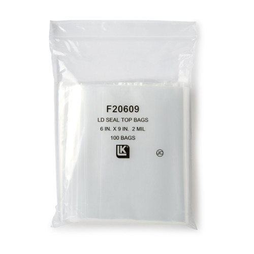 LK Clear Line Reclosable Bag 6 X 9 Inch LDPE Clear Zipper Closure, F20609, Case of 1000