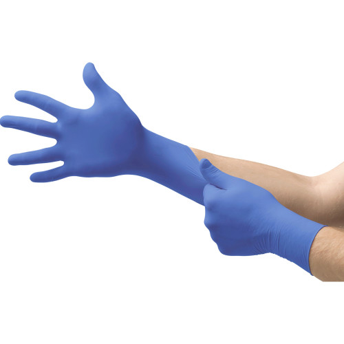 MICROFLEX Cobalt Exam Glove Small NonSterile Nitrile Standard Cuff Length Fully Textured Blue Not Rated, N191, Case of 1000