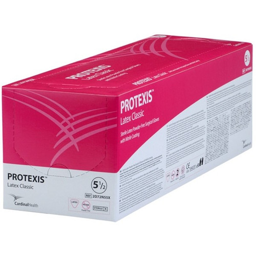 Protexis Latex Classic Latex Surgical Glove, Size 7, Sterile, Cream, 2D72N70X, Case of 200