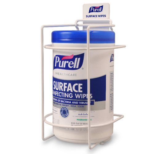 Purell Healthcare Surface Disinfectant Cleaner Premoistened Alcohol Based Manual Pull Wipe 110 Count Canister Unscented NonSterile, 9340-06, Carton of 110