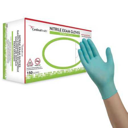 Exam Glove ESTEEM™ Stretch Small NonSterile Nitrile Standard Cuff Length Textured Fingertips Teal Chemo Tested 8855NSB Case of 1500 8855NSB ESTEEM™ Stretch 802186_CS