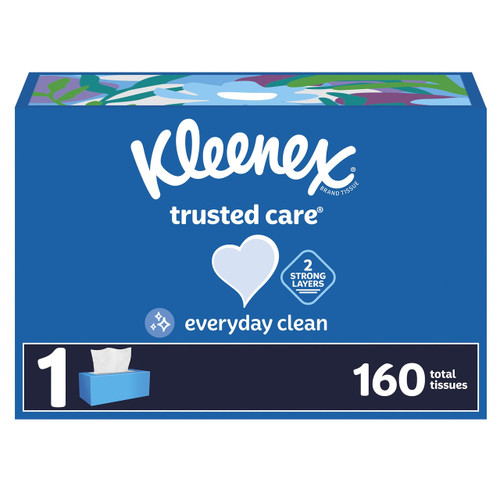 Kleenex Facial Tissue White 160 Count 54266 Pack of 160
