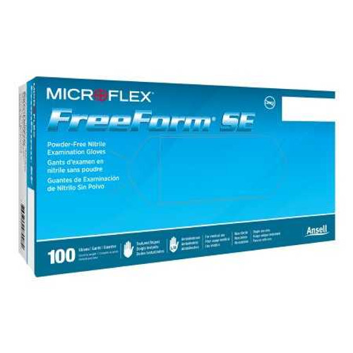 Exam Glove FreeForm® SE Medium NonSterile Nitrile Standard Cuff Length Textured Fingertips Blue Not Rated FFS-700-M Box of 100 FFS-700-M FreeForm® SE 459645_BX Exam Glove FreeForm® SE Medium NonSterile Nitrile Standard Cuff Length Textured Fingertips Blue Not Rated FFS-700-M Box of 100 FFS-700-M FreeForm® SE 459645_BX