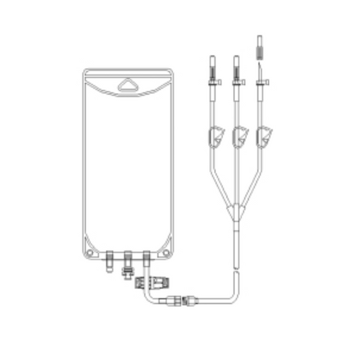 EVA Empty 2 Leg Bag McKesson 3000 mL 64110 Case of 50