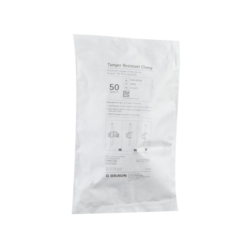 Pinnacle TPN Bag Tamper Resistant Clamp, 2112397, Pack of 50