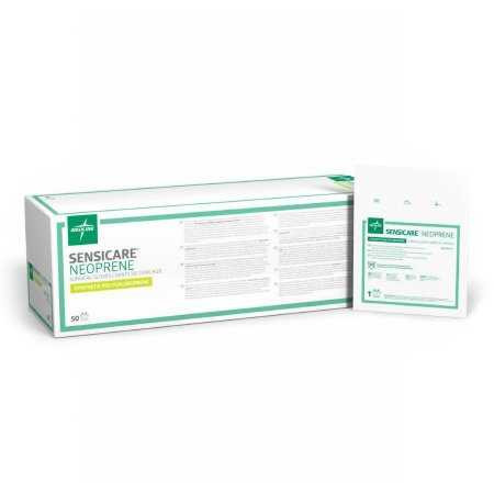 Surgical Glove SensiCare® Neoprene Size 7 Sterile Polychloroprene Standard Cuff Length Smooth Light Brown Chemo Tested MSG6370 Case of 200 MSG6370 SensiCare® Neoprene 1186705_CS