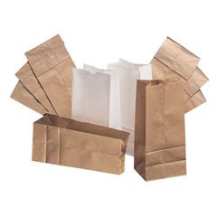 General Grocery Bag White Paper #4, BAGGW4500, Pack of 500