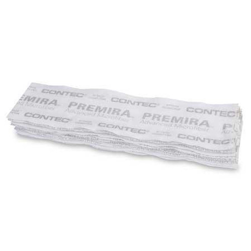 Wet Mop Pad Contec® Premira® II White Microfiber Disposable PRMM0001 Case of 240 PRMM0001 Contec® Premira® II 1160018_CS
