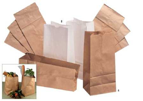 Grocery Bag General Brown Kraft Paper #10 BAGGK10500 Case of 500 BAGGK10500 General 717951_CS