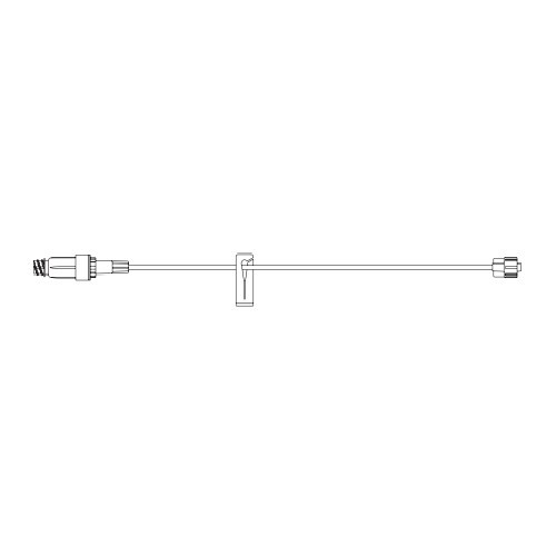 IV Extension Set Needle-Free Port Small Bore 14 Inch Tubing Without Filter 473441 Case of 100