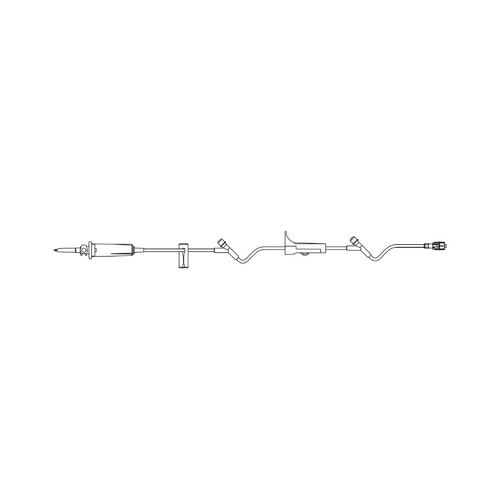 Primary IV Administration Set BBraun™ Gravity 2 Ports 93 Inch Tubing Blood 477004 Case of 24
