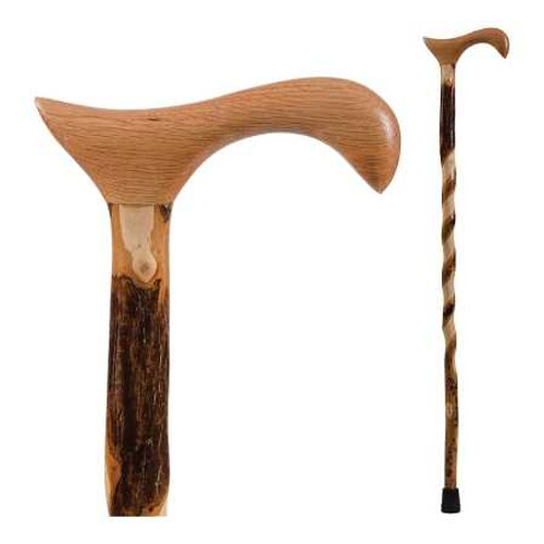 T-Handle Cane Brazos™ Twisted Wood 34 Inch Height Wood Grain 502-3000-0087 Pack of 1 502-3000-0087 Brazos™ Twisted 1229010_EA