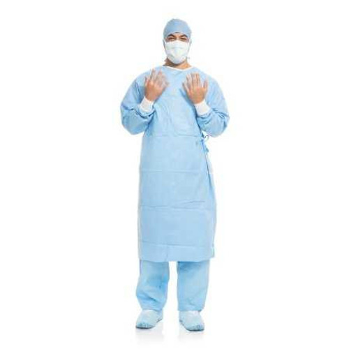 Surgical Gown with Towel Aero Blue X-Large / X-Long Blue Sterile AAMI Level 3 Disposable 41726 Pack of 1 41726 Aero Blue 938751_EA